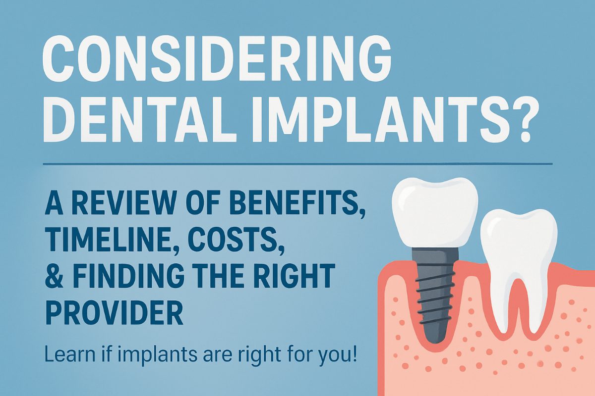 An infographic comparing traditional dentures to modern dental implants, highlighting the benefits of dental implants such as bone stimulation, stability, and natural look and feel. No text on the image.